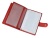 Бумажник водителя для автодокументов кожаный красный 20577-06