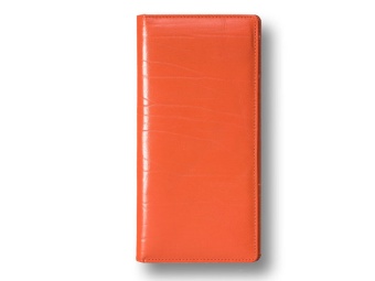 Портмоне дорожное оранжевое натуральная кожа 10530-08