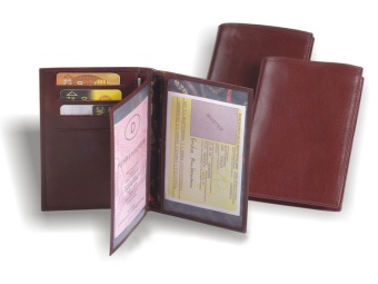 Бумажник водителя кожаный, коричневый 10577-05