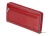 Красный кожаный женский кошелек на молнии 8120-06