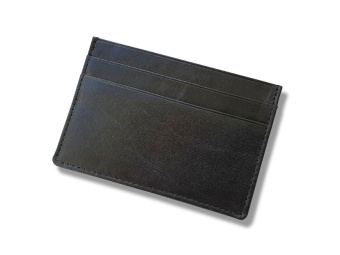 Картхолдер - футляр для кредитных карт с RFID-защитой из натуральной кожи CHR-3-01 (черный)