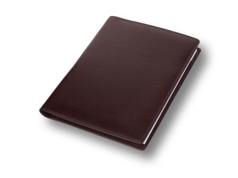 Папка для конференций с блокнотом А5 кожаная коричневая 10490-05