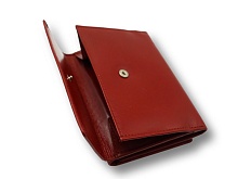 Кошелек-портмоне красный натуральная кожа 10506-06