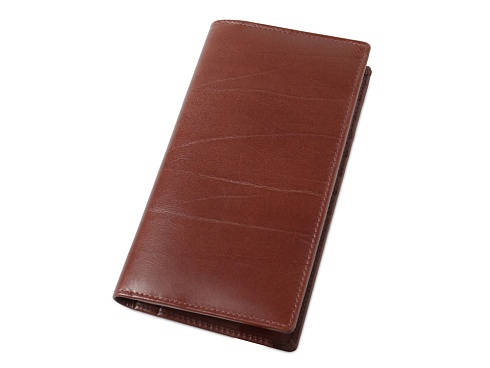 Бумажник кожаный, компактный, коричневый 10513-05