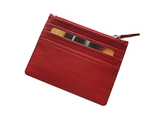 Картхолдер - чехол для пластиковых карт на 7 карманов с RFID защитой CHR-7-06 (красный)