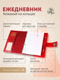 Внутренние отделения, кольцевой механизм и ручка