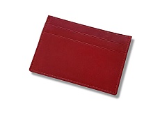 Кожаный футляр для кредитных карт с RFID-защитой CHR-3-06 (красный)