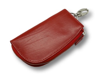 Ключница карманная на молнии красная 9030-06