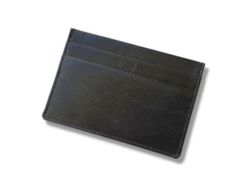 Картхолдер - футляр для кредитных карт с RFID-защитой из натуральной кожи CHR-5-01 (черный)