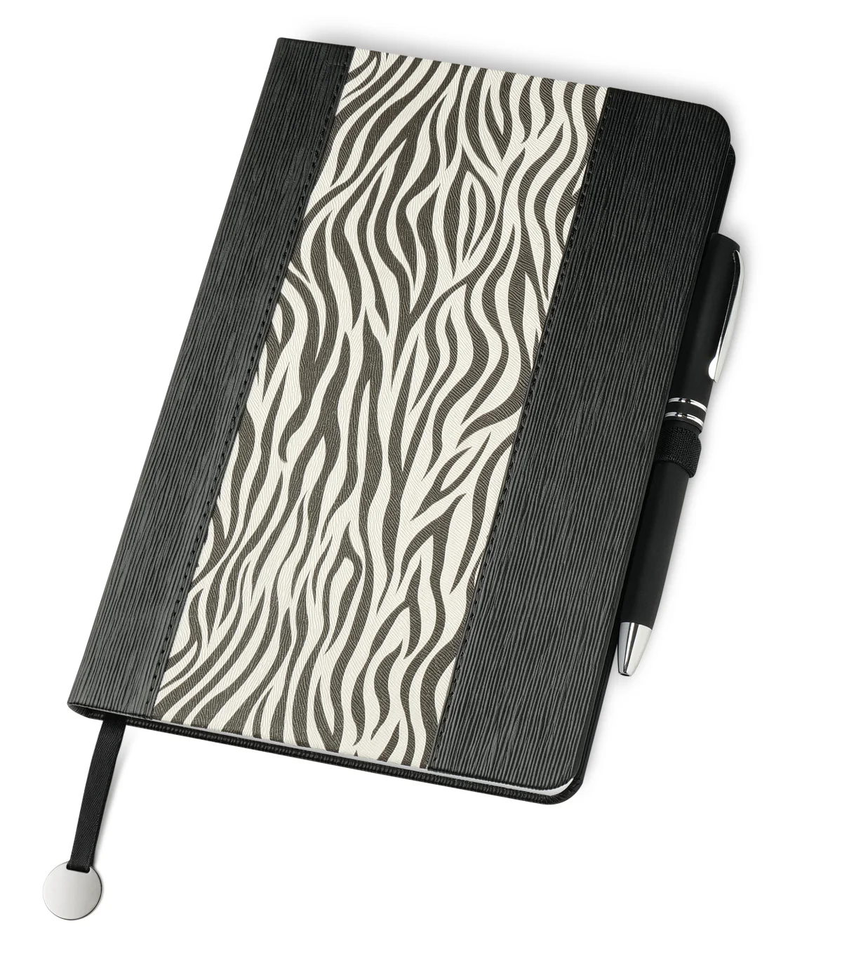 Ежедневник Zebra с ручкой и закладкой
